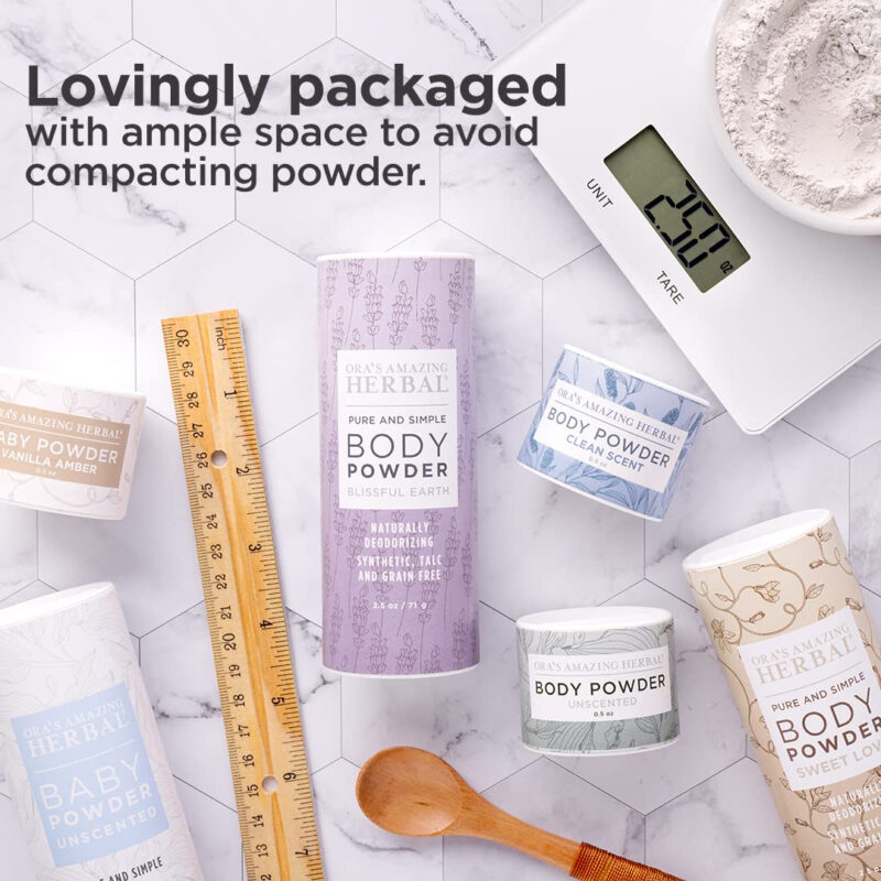 Pó Corporal Ora's Amazing Herbal Sweet Love 75 Ml Sem Talco - Image 3