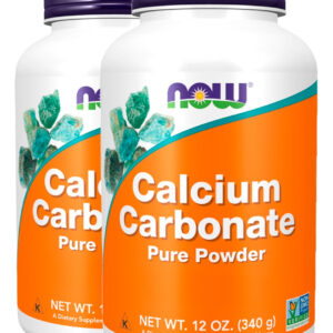 Carbonato Cálcio Pó 340g Importado 2un Now Foods