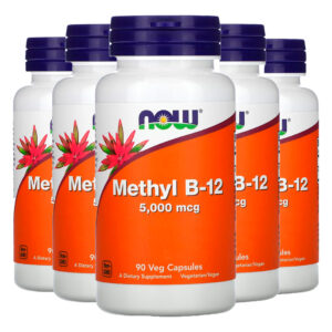 Metil B-12 5.000mcg Now Foods 90 Veg Cáps Importado 5un