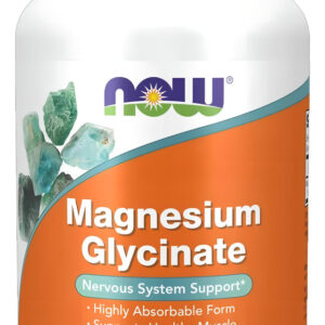 Magnésio Glicinato Now Foods 180 Tabletes Importado Sabor Sem Sabor