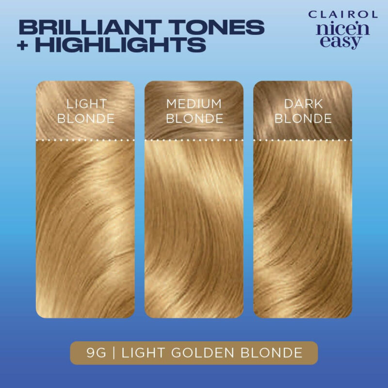 Tintura De Cabelo Clairol Nice'n Easy 9g Louro Claro X3 - Image 5