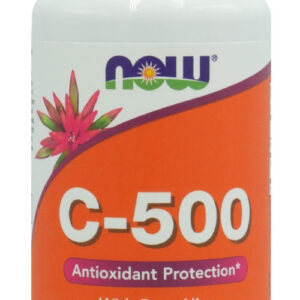 Vitamina C 500mg Com Rosa Mosqueta Now Foods 100tab Eua/usa Sabor Sem Sabor