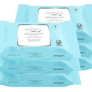 Pacote De 6 Toalhetes Removedores De Maquiagem Aesthetica (1