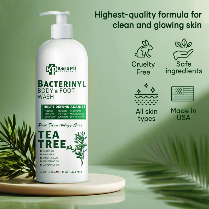 Sabonete Líquido Kerapil Bacterinyl Tea Tree 480 Ml X 2 Comb - Image 2