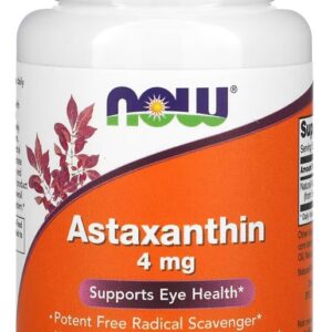 Astaxantina 4mg Now Foods 60vegs Softgel