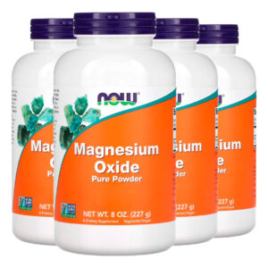 Óxido De Magnésio Em Pó 227g Importado 4un Now Foods