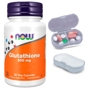Glutationa 500mg Now Foods 30 Cáps + Porta Cápsulas
