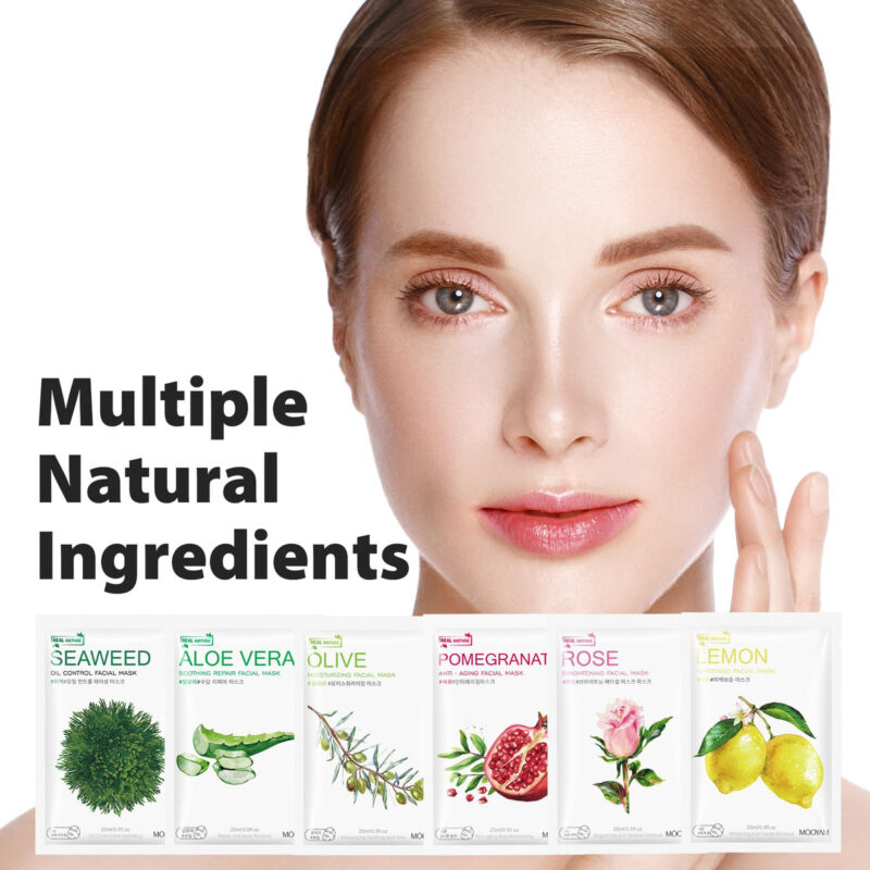 Sheet Masks Guoyaolifu Hydrating & Smoothing, Pacote Com 12 - Image 3