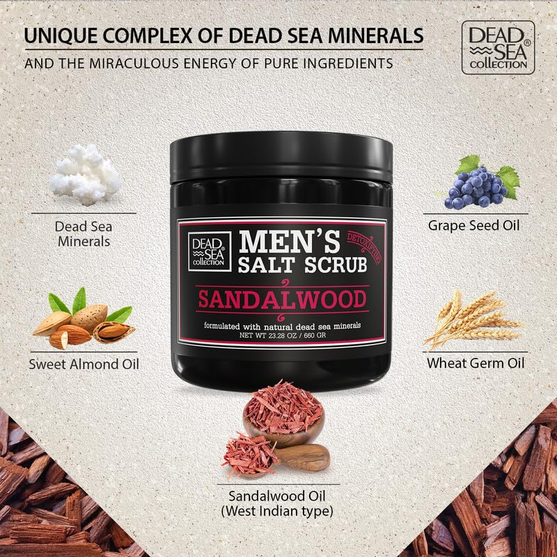 Esfoliante Corporal Dead Sea Collection Sandalwood 690ml Par - Imagem 3