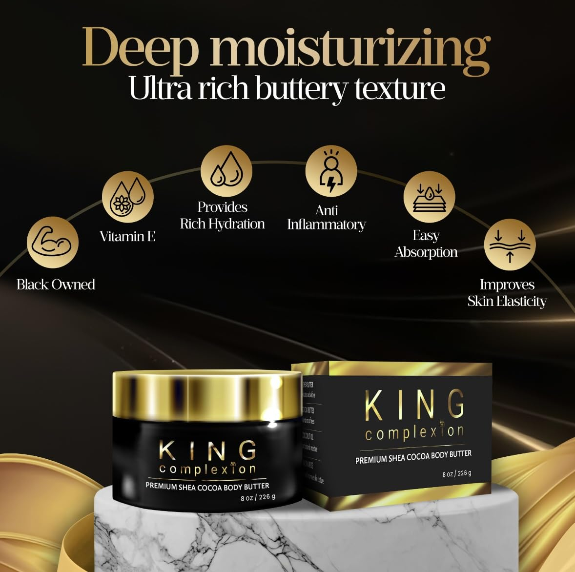 Manteiga Cacau Orgânica Corporal King Complexion 240ml - Imagem 6