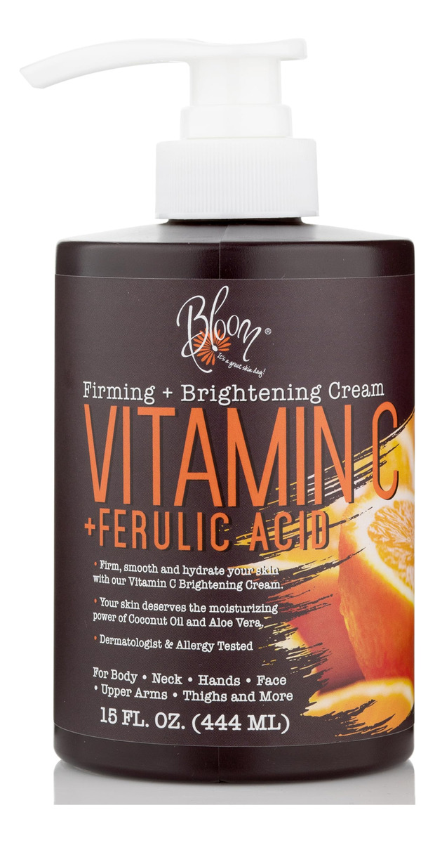 Loção Hidratante Corporal E Creme Facial Bloom Vitamin C 450 - Imagem 8