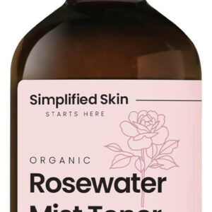 Spray De Água De Rosas Simplificado Para Pele Para Rosto E C
