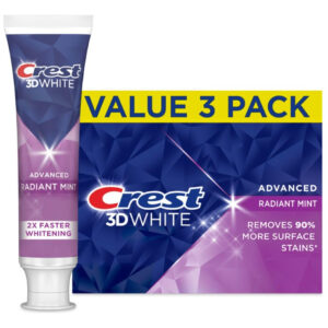 Pasta De Dentes Crest 3d White Advanced Radiant Mint 100ml X