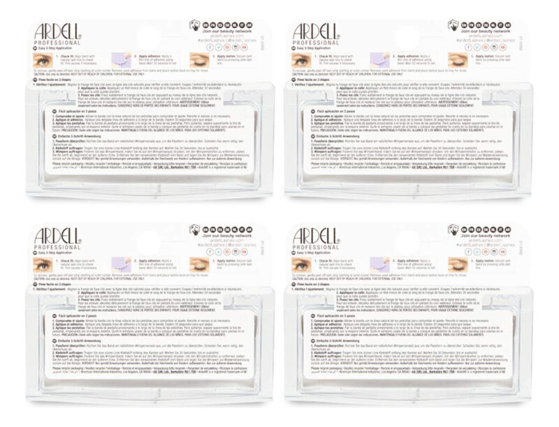 Cílios Postiços Ardell Mega Volume Lash 253 Com Curl Tech X4 - Image 5