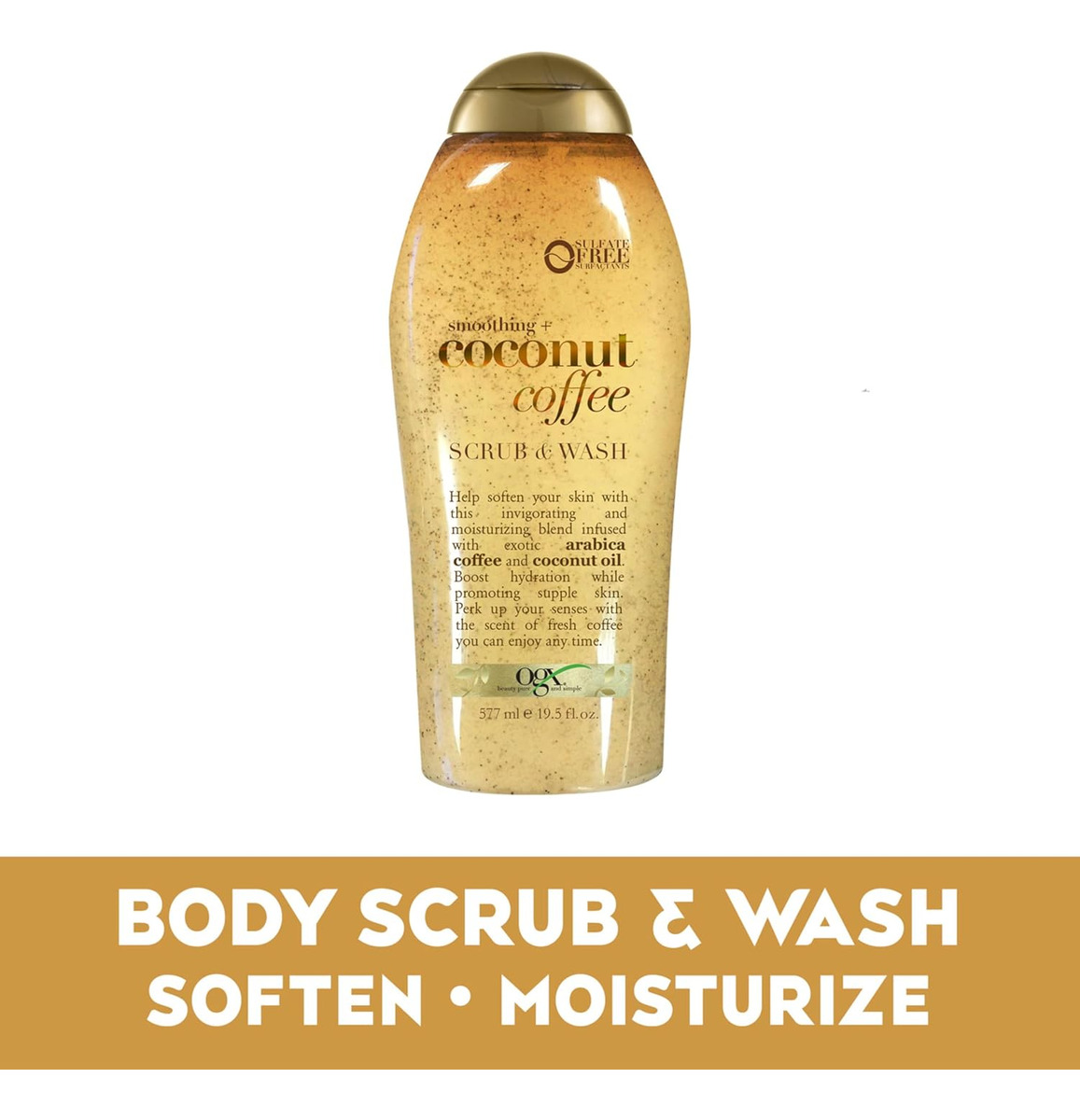 Esfoliante Corporal Ogx Smoothing + Coco Coffee With Jq - Imagem 4