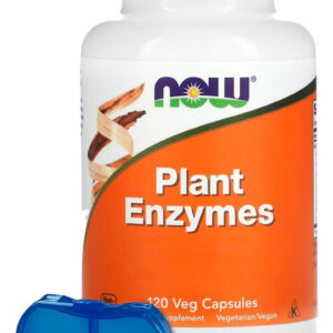 Enzimas Digestivas Now Foods 120cáps + Porta Cápsulas