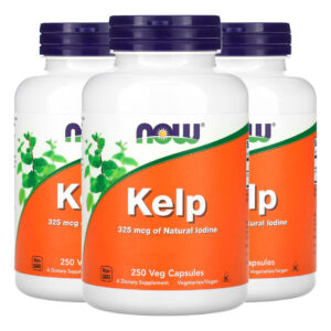Kelp 325mcg Iodo Natural Now Foods250 Caps Importado 3un