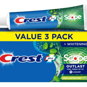 Pasta De Dentes Crest Complete Whitening + Scope Triple Pack