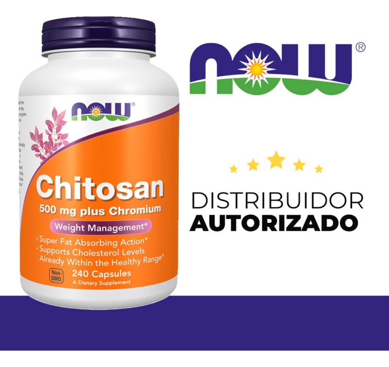 Quitosana 500mg Now Foods 240 Cápsulas Importado - Imagem 5