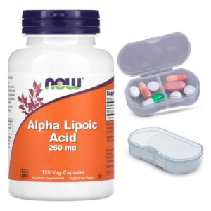 Ácido Alfa Lipóico 250mg Now Foods 120caps + Porta Cápsulas
