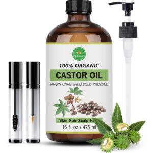 Óleo De Rícino Sahak Orgânico Prensado A Frio 475ml Para O C