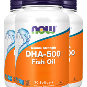 Dha-500 250epa Óleo De Peixe 90soft Importado 3un Now Foods