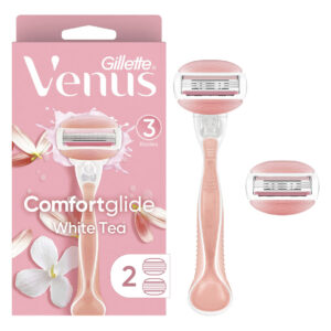 Chá Branco Razor Gillette Venus Comfortglide + 1 Alça 2 Ref