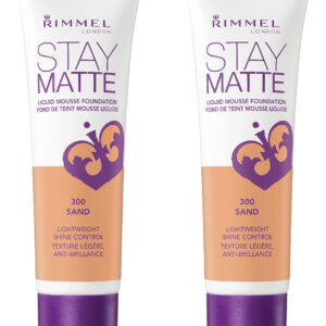 Base Líquida Rimmel Stay Matte Sand 30 Ml (2 Unidades)