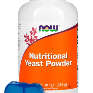 Levedura Nutricional Em Pó Now Foods 284 G + Porta Cápsulas