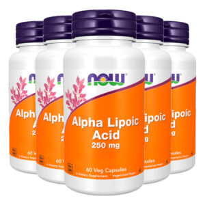 Ácido Alfa Lipóico 250mg Now Foods 60 Veg Cáps Importado 5un