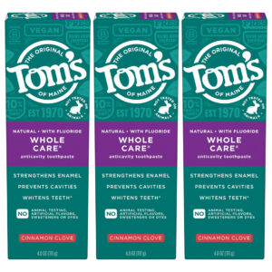Pasta De Dente Tom's Of Maine Whole Care Com Flúor 120 Ml, P