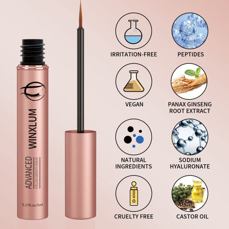 Sérum De Crescimento De Cílios Winxlum 5ml De Rosa Vegano Se - Image 2