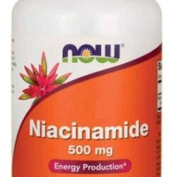 Niacinamida B3 500mg 100 Cápsulas Now Foods Sem Rubor