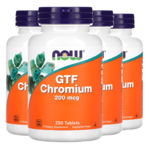 Cromo Gtf 200mcg Forma Ativa Now Foods 250tabs Importado 4un