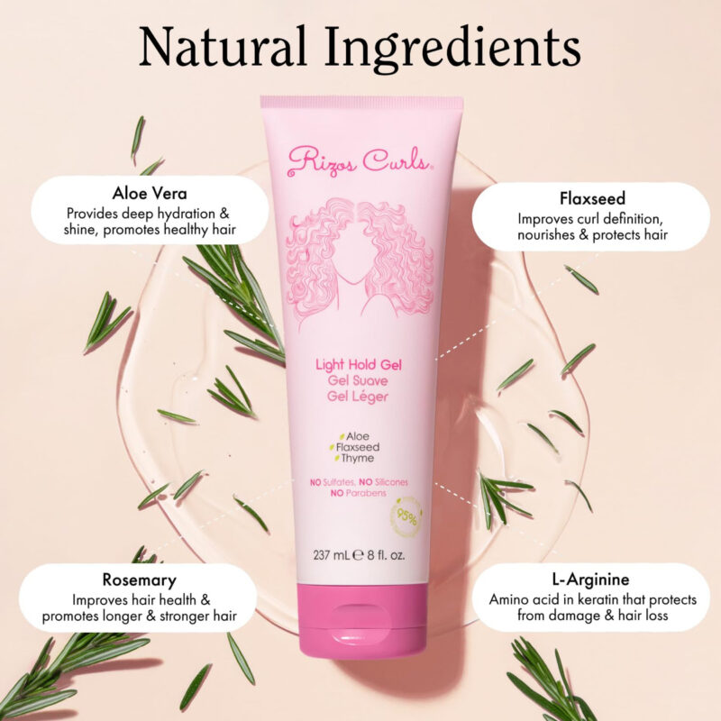 Gel Rizos Curls Light Hold 236 Ml Com Aloe Vera E Linhaça - Image 4