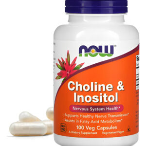 Now Foods Colina E Inositol 250/250mg 100veg Capsulas
