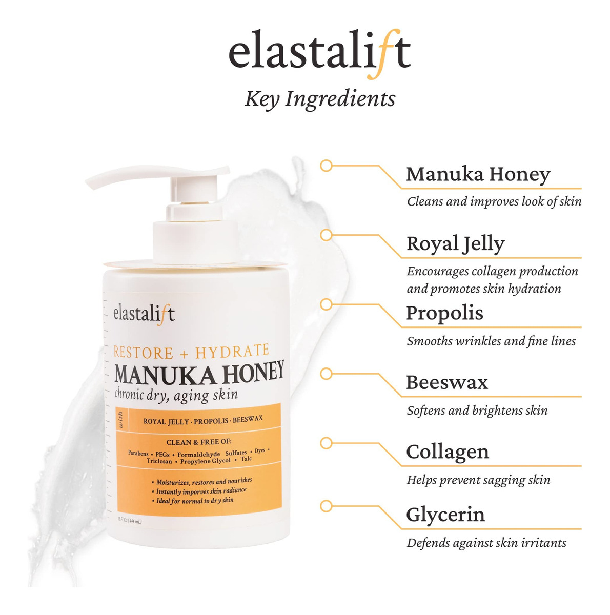 Pacote De Cuidados Com A Pele Elastalift Collagen Cream + Ma - Imagem 2