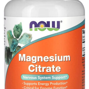 Now Foods Citrato De Magnésio 120 Veg Caps Importado