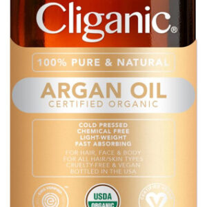 Óleo De Argão Cligânico 100% Orgânico Para Cabelo, Rosto E P