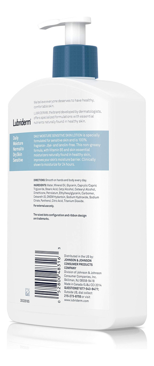 Loção Corporal Lubriderm Daily Moisture Sensitive Skin 473ml - Imagem 5