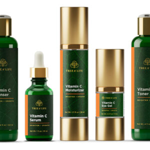 Conjunto De Cuidados Com A Pele Tree Of Life Vitamin C Brigh
