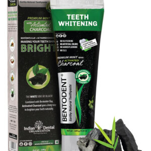 Pasta De Dentes Bentodent Teeth Whitening Bentonite Clay & C