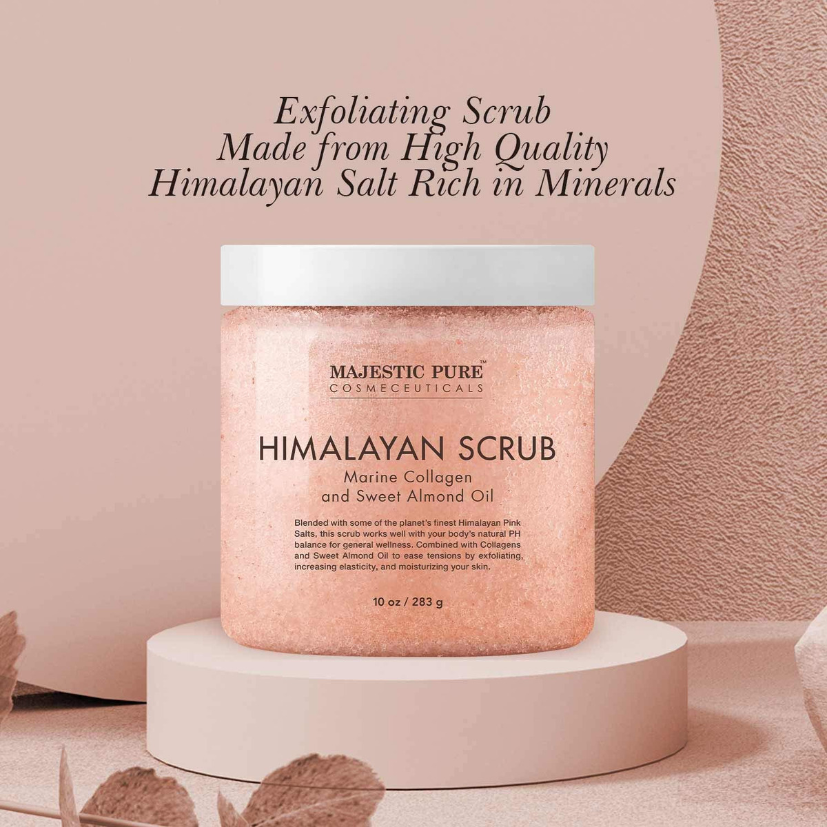 Esfoliante Corporal Majestic Pure Himalayan Pure Pure Com Co - Imagem 2