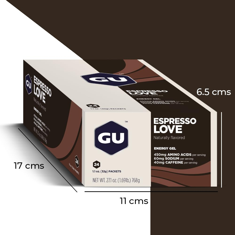 Gel Energético Gu Energy Original Espresso Love 24x32g - Imagem 3