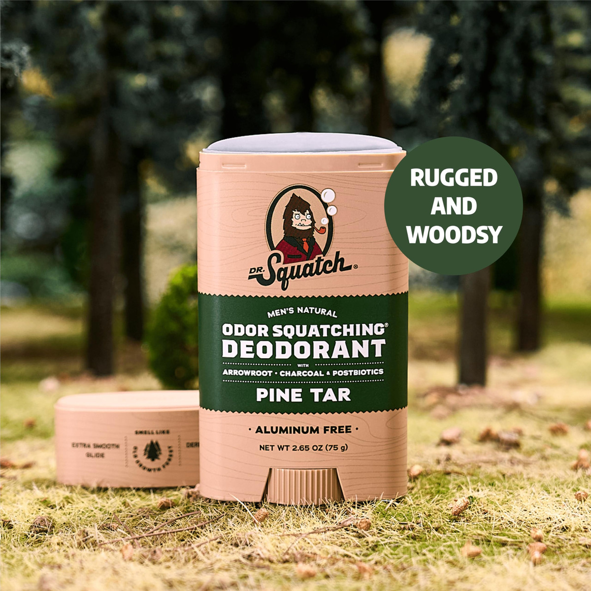 Desodorante Dr. Squatch Natural Bay Rum Para Homens, 80 Ml, - Imagem 3