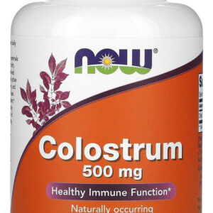 Colostrum Bovino 500mg 120 Capsulas Now Foods Imunidade Alta Sabor Sem Sabor
