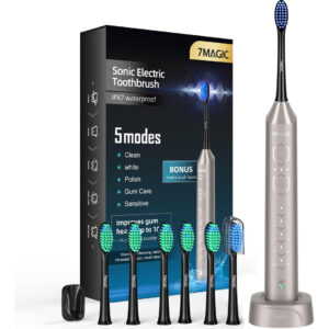 Escova De Dentes Elétrica 7magic 7m Sonic 3 Intensity 5 Mode