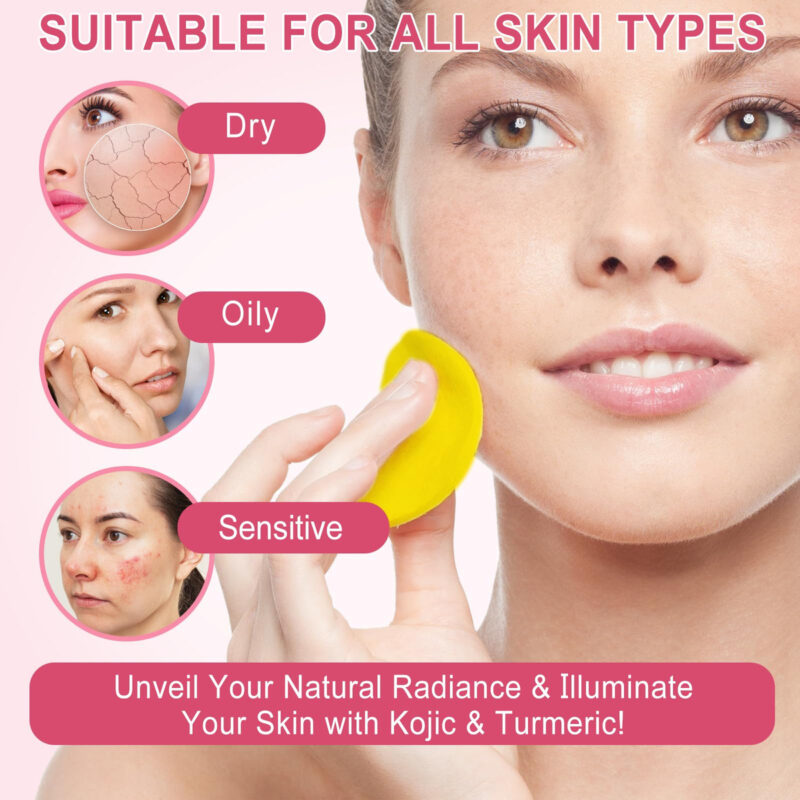 Almofadas De Limpeza Nifeishi Turmeric Com Ácido Kójico 80 U - Image 6