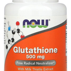 Glutationa 500mg Now Foods Glutathione 30 Veg Caps Sabor Without Flavor