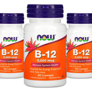 Now Foods Vitamina B12 5000mcg E Ácido Fólico 60past 5un